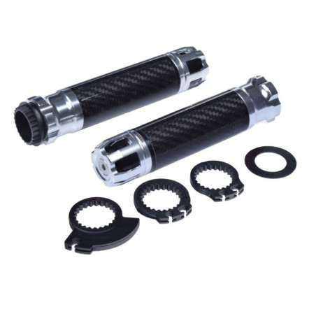 Grey/black handles + 3 handle adapters