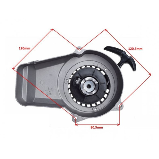 Mini motorcycle starter with cover