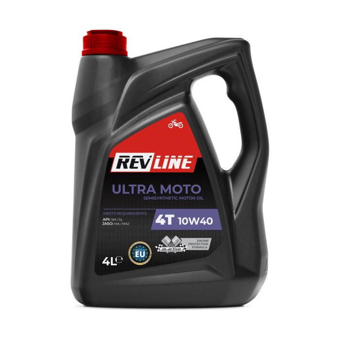 Revline Ultra Moto 4T 10w40 semi-synthetic oil 4L