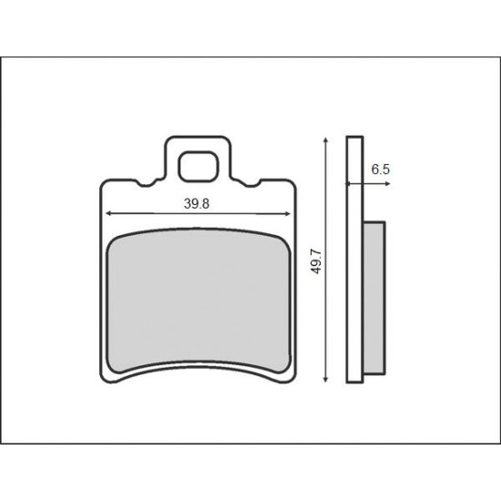 Yamaha, Aprilia, Piaggio, Gilera front brake pads Brenta (BR3010)