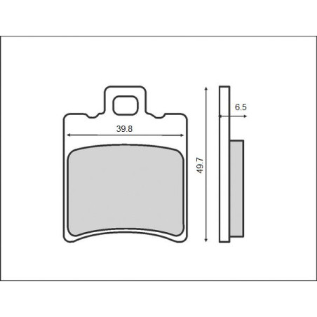 Yamaha, Aprilia, Piaggio, Gilera front brake pads Brenta (BR3010)