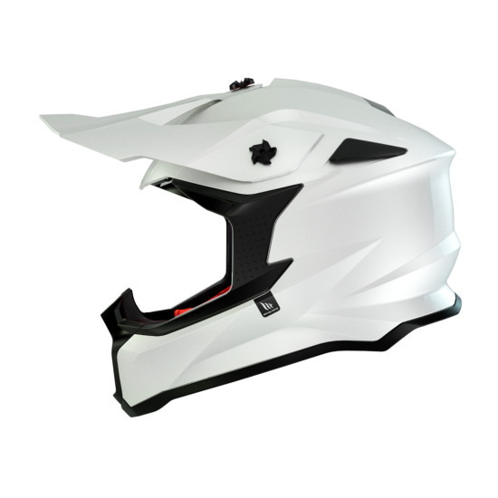 MT FALCON SOLID PEARL WHITE šalmas XL