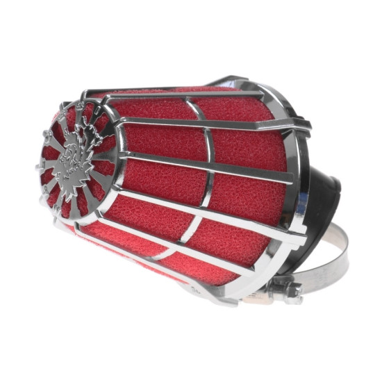 Malossi E5 30° curved 36mm air filter (CHROME)