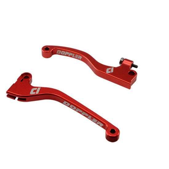 Doppler CNC handles RIEJU MRI red color