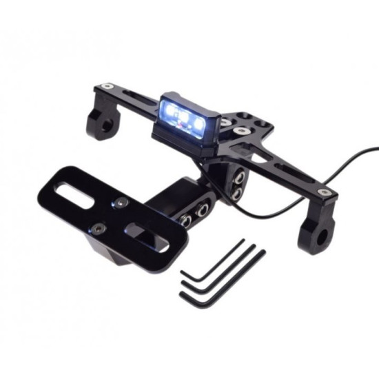 Universal license plate holder with lighting (various colors)