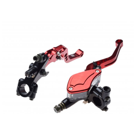 Red universal brake and clutch lever set