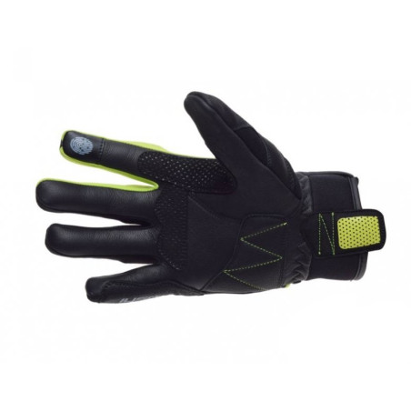 Gloves with protection, green, size L