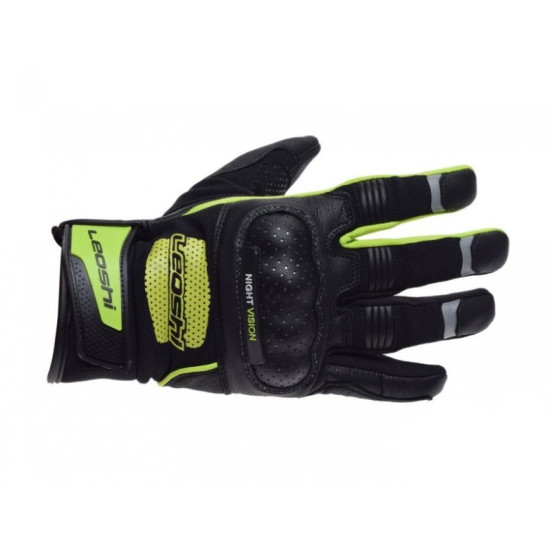 Gloves with protection, green, size L