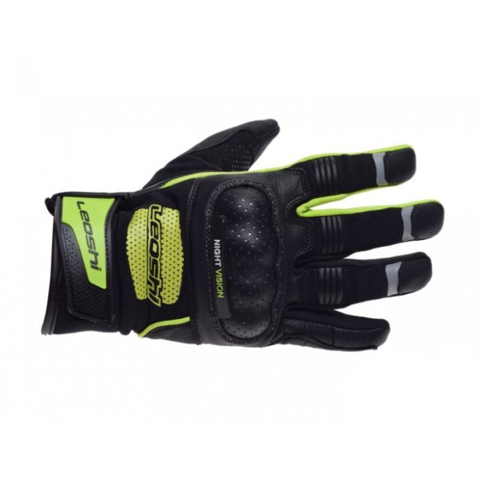 Gloves with protection, green, size L