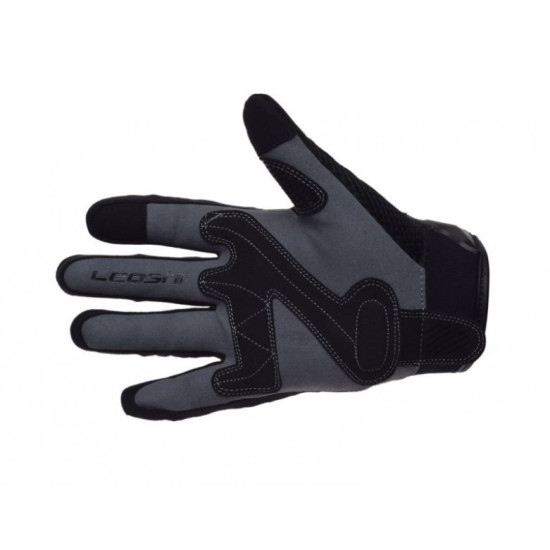 Gloves with protection, gray, size M