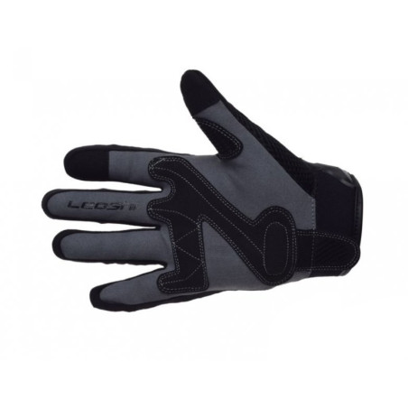 Gloves with protection, gray, size M