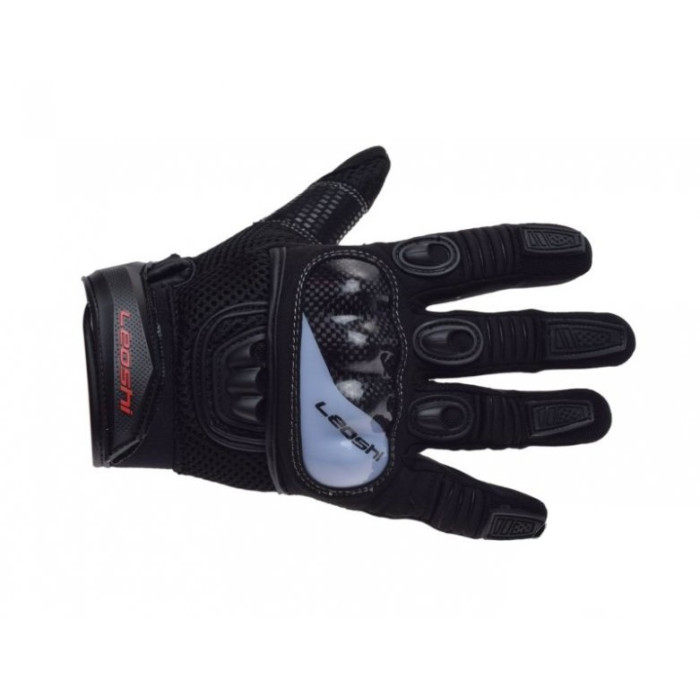 Gloves with protection, gray, size M