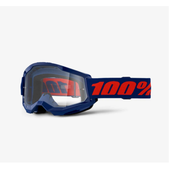 100 PERCENT STRATA 2 NAVY - CLEAR LENS glasses