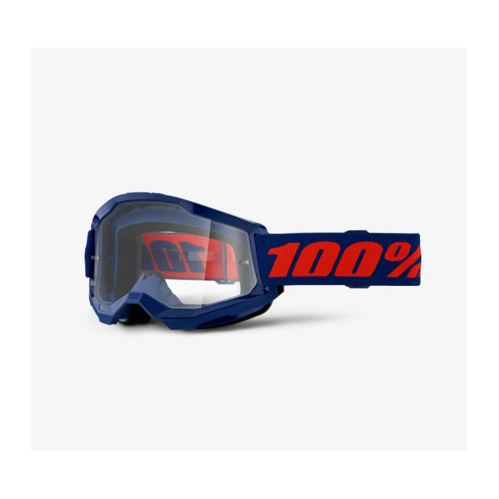100 PERCENT STRATA 2 NAVY - CLEAR LENS glasses