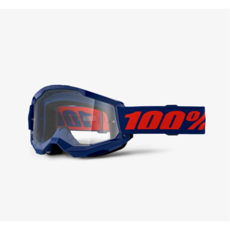 100 PROCENT STRATA 2 NAVY - CLEAR LENS akiniai