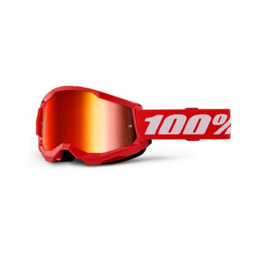 100 PERCENT STRATA 2 RED - MIRROR RED LENS glasses with mirrored lenses