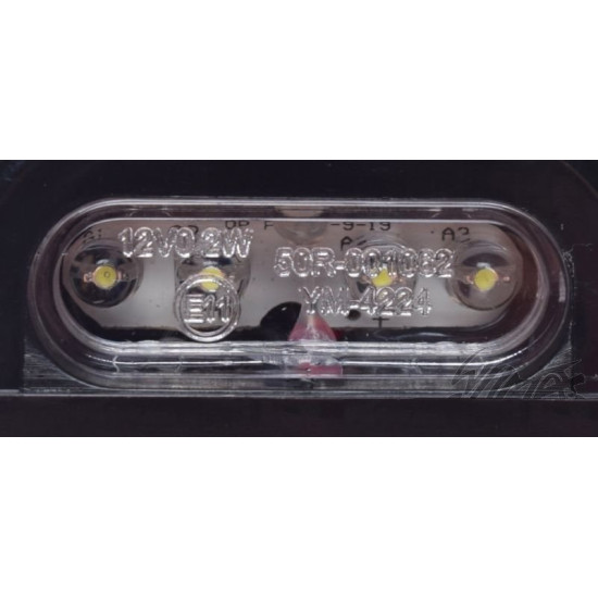Number plate lighting with E11 marking