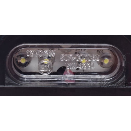 Number plate lighting with E11 marking