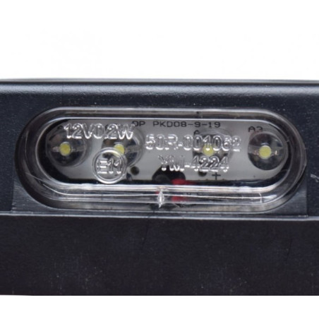 Number plate lighting with E11 marking