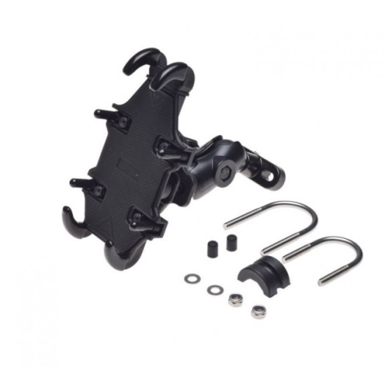 Universal phone holder for steering wheel mounting