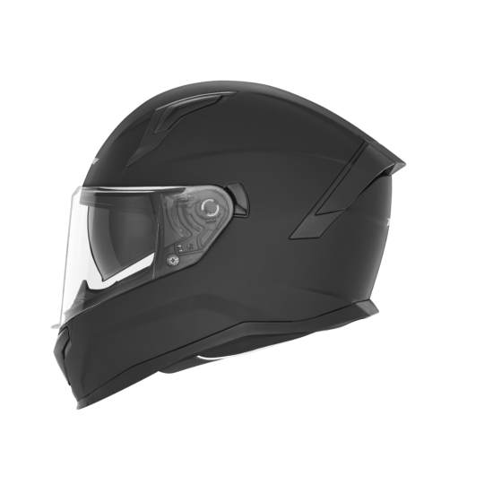 NOX glossy/black helmet with sunglasses, size L
