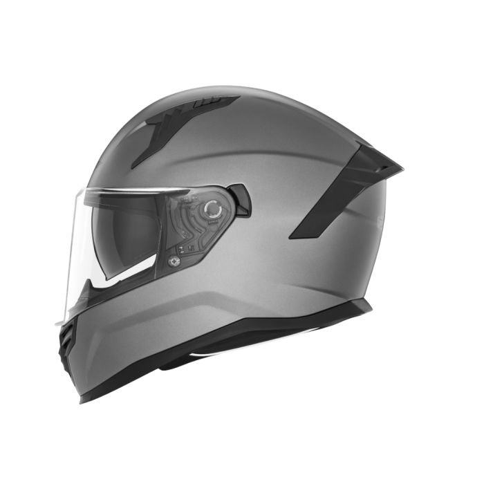 NOX grey/matte helmet with sunglasses, size L