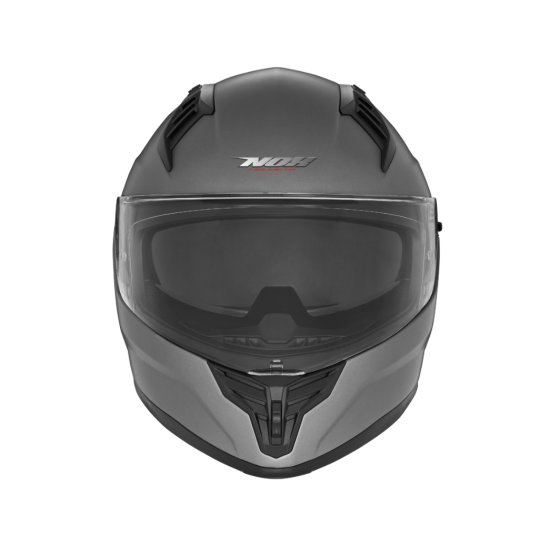 NOX grey/matte helmet with sunglasses, size L