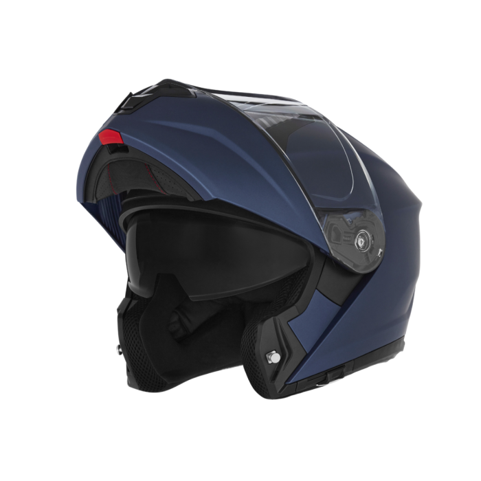 NOX blue/matte flip-up helmet, size M