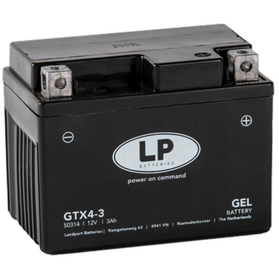 LANDPORT battery YTX4L-BS (GTX4-3) (G12-4) 12V 4AH 114X71X86 maintenance-free - green
