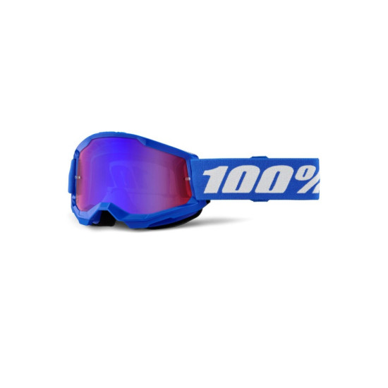 100 PERCENT STRATA 2 BLUE - MIRROR RED/BLUE LENS glasses