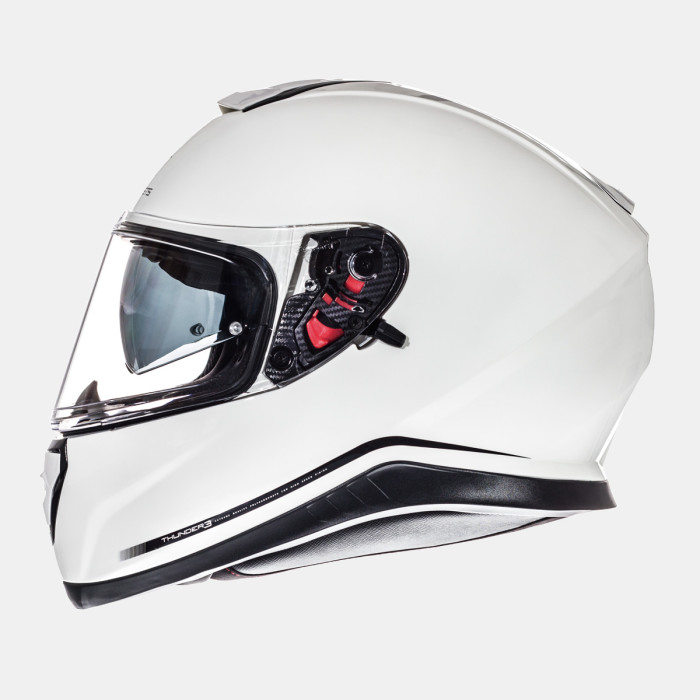 MT THUNDER 3 SV SOLID PEARL WHITE GLOSSY šalmas MT THUNDER 3 SV SOLID PEARL WHITE GLOSSY šalmas