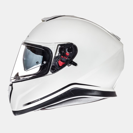 MT THUNDER 3 SV SOLID PEARL WHITE GLOSSY šalmas