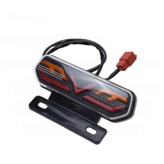 Universal LED taillight with integrated turn signals, without E-marking