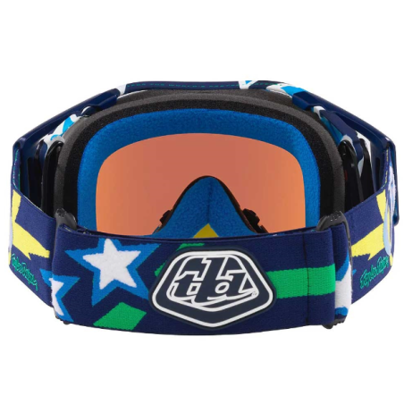 Oakley Airbrake MX Troy Lee Blue Banner akiniai