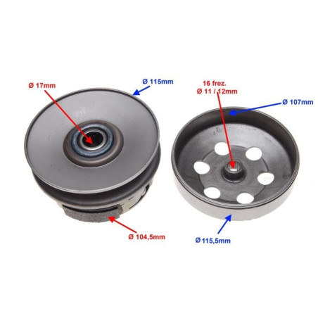 Minarelli 107mm clutch kit