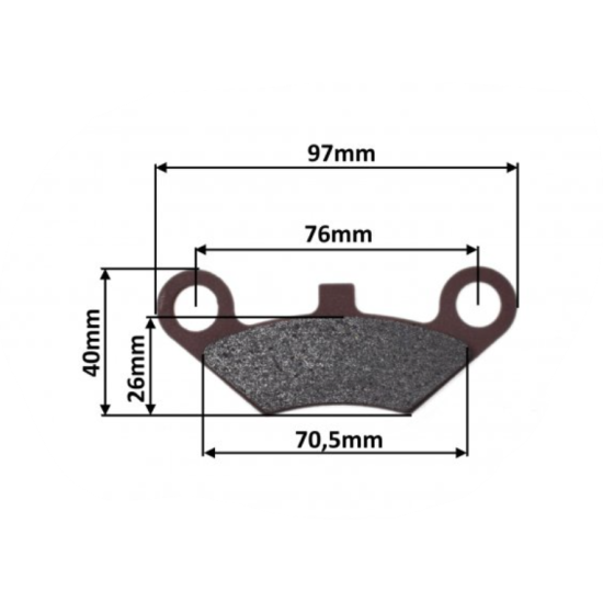 CF MOTO rear brake pads