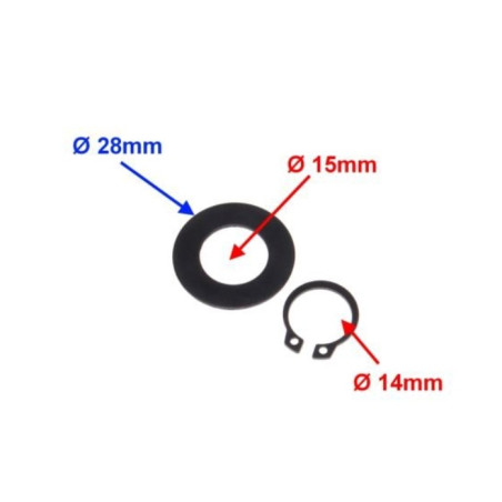 Minarelli starter crescent sleeve gasket and retainer
