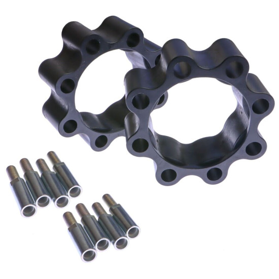 XRW wheel spacers - 45mm Ø115 - Ø110, color black (2pcs.)