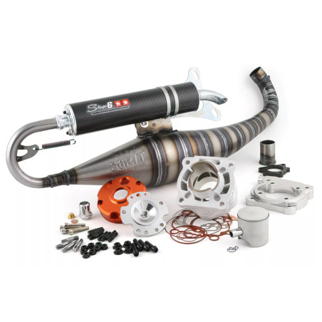 Stage6 R/T 70cc Minarelli horizontal LC cylinder and muffler kit