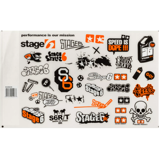 Stage6 sticker sheet (210 x 297 mm)