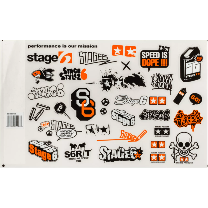 Stage6 sticker sheet (210 x 297 mm)