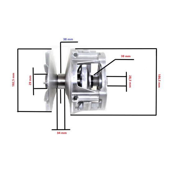 Polaris 250-500 Variator (OEM 1321976)