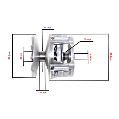 Polaris 250-500 Variator (OEM 1321976)