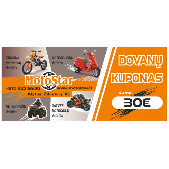 MotoStar gift voucher