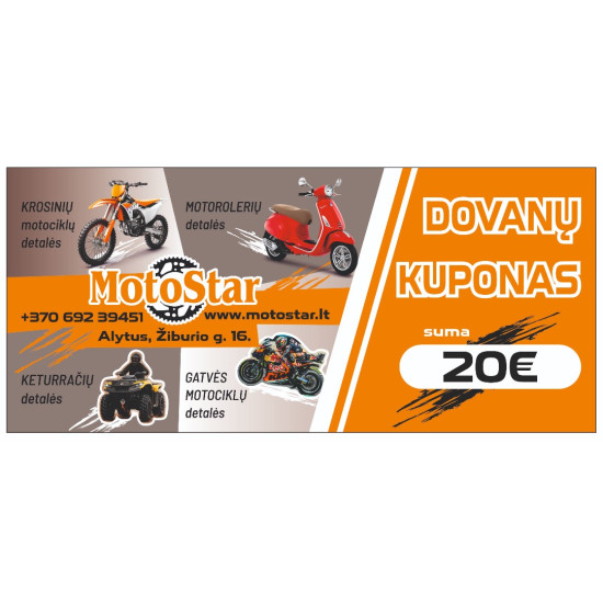 MotoStar gift voucher