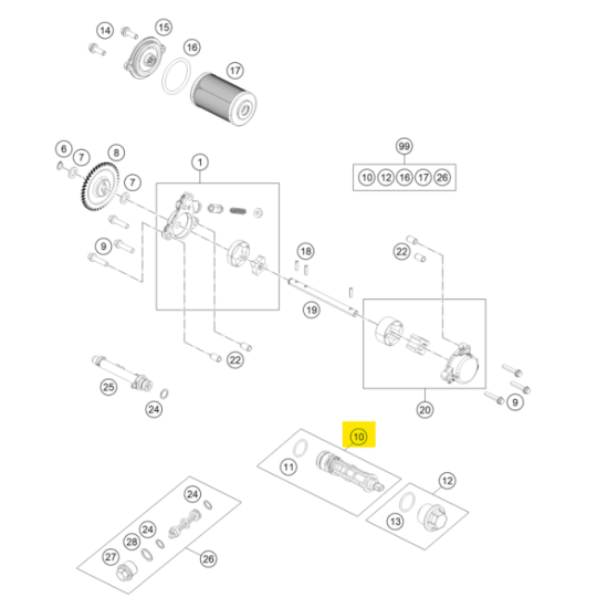 KTM oem nr.10 (90238015033)