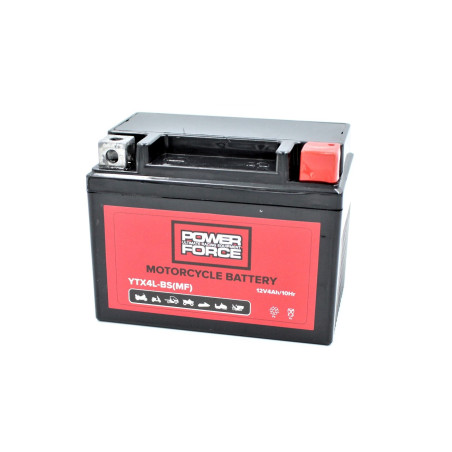 YTX4L-BS POWER FORCE battery ready for use 12V 4Ah