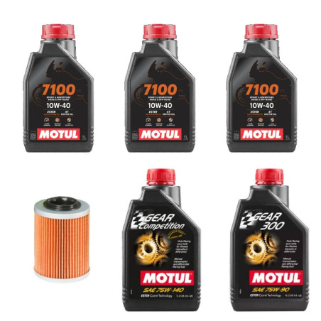 Can-Am tepalų keitimo komplektas Motul + tepalo filtras