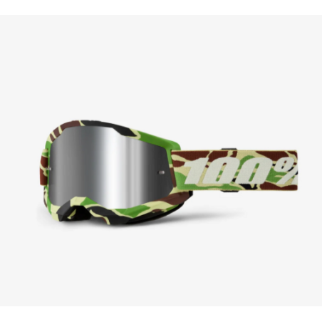 100 PERCENT STRATA 2 WAR CAMO - MIRROR SILVERLENS glasses