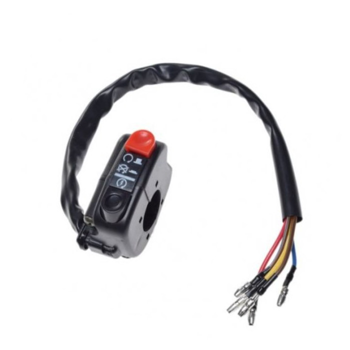 Starter and ignition switch, black